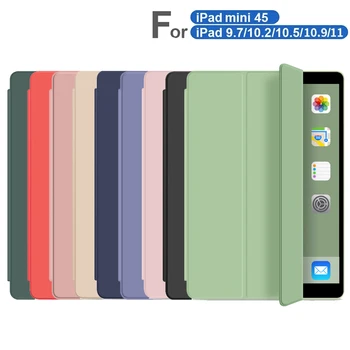 Pliabil TPU Caz pentru iPad Pro 11 10.5 Aer 10.5 Cover pentru iPad a 6 a 7 a 8-a Generație de Aer 1 2 9.7 2020 Aer 4 10.9 Smart case