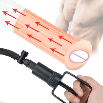Pompa Pentru Penis Din Silicon Vagin Real Pizde Jucarii Sexuale Pentru Bărbați Masturbator Mașină Cresterea Penisului Extender Adulti Jocuri Sex Shop