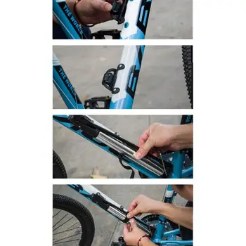 Portabil Mini Drum cu Bicicleta de Munte MTB Podea Pompa de Aer din Aliaj de Aluminiu Ciclism Biciclete Anvelope de Înaltă Presiune de Umflare