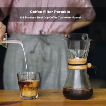 Portabil Reutilizabile Cafea Dripper Ceai Titularul Coșuri ochiurilor de Plasă Filtre de Cafea de Picurare pentru uz Casnic de Bucatarie Cafea Decor