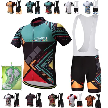 Pro Cycling Clothing cu Bicicleta jersey iute Uscat Biciclete haine barbati vara echipa Jerseuri Ciclism biciclete pantaloni scurți set