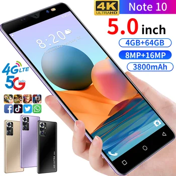 Samsug Nota 10 Fata ID-ul 5G Android10.0 Smartphone 8+16MP 6GB, 128GB 3800mAh mai Noi 5.0 inch Dual SIM 4G LTE, GPS, Telefoane Mobile Google