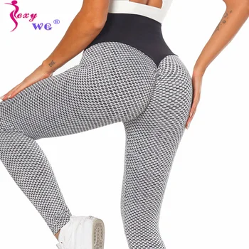 SEXYWG Yoga Pantaloni Sport Femei Jambiere Talie Mare de Fitness Pantaloni Sport fără Sudură Cârlige Fund de Ridicare Colanti de Formare de Funcționare Pantaloni