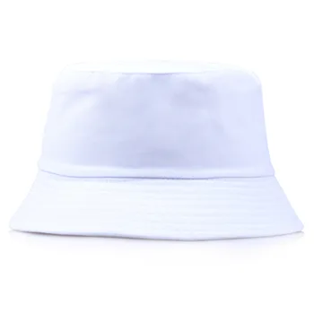 Solid de Culoare Negru Pliabil Găleată Pălărie de Plajă Palarie de Soare Strada Pălărie Pescar în aer liber Capac Alb Bărbați și Femei Pălărie