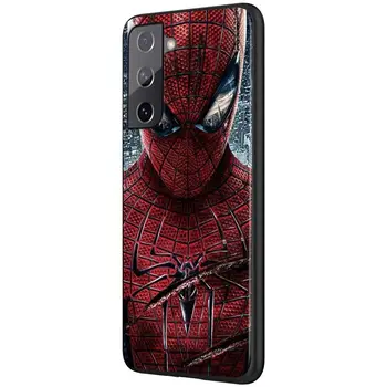 Spiderman super-erou Pentru Samsung Galaxy S21 S10 S10E S9 S8 S7 Nota 20 10 9 8 Ultra 5G Plus Edge Pro Black Caz de Telefon