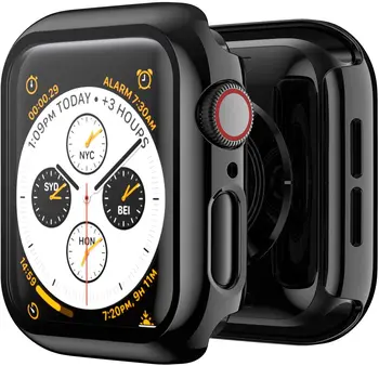Sticla+caz Pentru Apple Watch 5 4 44mm 40mm iWatch 3 2 1 42mm 38mm Ecran Protector+capac bara apple watch Accesorii