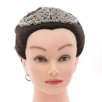 Stras Nunta Coroane Austriece Cristale Vintage Coronite de Mireasa de Păr Bijuterii Accesorii Femei Coroana de Ziua CR15006