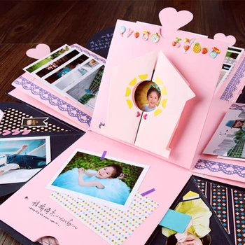 Surpriza Explozie Cutie cu Foto DIY Manual Album Fotografie Album Nunta Cutie de Cadou pentru Valentine Cadou de Crăciun Cutii