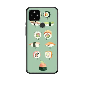 Sushi Pug pentru Google Pixel 5 Pixeli 4a 5G Pixel 4a Pixel 4 Pixel 4 XL Silicon Moale Neagră Telefon Acoperi Caz