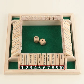 Tabla De Puzzle, Moda De Bord Din Lemn De Jocuri Box 4 Player Masa Din Lemn Jocuri De Familie