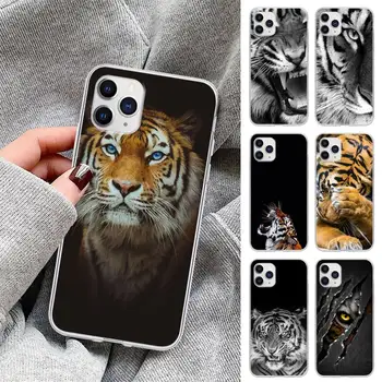 Tigru Animal Transparent Telefon Mobil Cover Pentru Huawei P20 P40 Lite P30 Pro P Inteligente 2019 Onoarea 10 10 20 Lite Caz Clar