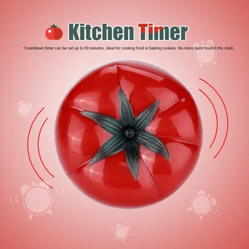 Tomate în Formă de Mecanic de 60 de Minute Cronometru de Bucătărie pentru Gătit și de Copt Helper 6.3 x 4.5 cm