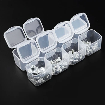Transparent 28 Compartimente Transparente Cutie de Depozitare din Plastic Cutii de Diamant Instrumente de Pictură Containere de Depozitare Piese Mici 35ED
