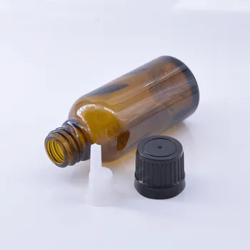 Transport gratuit 500pcs 10 ml din sticlă brună uleiuri esențiale dropper sticla cu dop de plastic