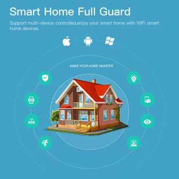 Tuya ZigBee Inteligent Fereastră Ușă Poarta Senzor Detector Home Securitate Alarmă Sistem De Control Vocal Lucra Cu Alexa Google Asistent
