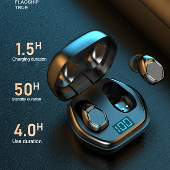 TWS Căști fără Fir Bluetooth 5.0 HD Stereo pentru Căști Sport rezistent la apa Cască Smart Touch Cu Dual Microfon Căști În Ureche Muguri