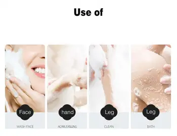 Ulei esential de Săpun Acnee Eliminarea Acarianului Săpun Manual 100g Sare de Mare Săpun de Capră Lapte Demachiant cu Ulei de Control de îngrijire a pielii săpun