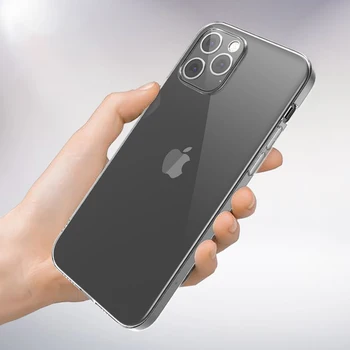 Ultra Subțire Caz Clar de Telefon Pentru iPhone 11 7 Caz Silicon Moale Capacul din Spate Pentru iPhone 11 12 Pro XS Max X 8 7 6s Plus 5 SE XR Caz