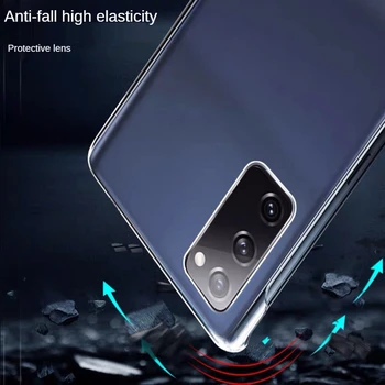 Ultra Subțire Transparent Pentru Samsung Galaxy S20 S21 S10 Ultra S9 Plus De Lux Hard Shell Fără Margini Caz De Telefon