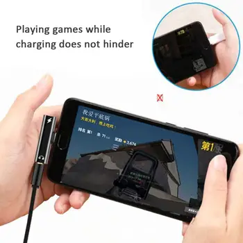Universal 2 In 1 Tip C Pentru Jack de 3,5 mm pentru Căști Taxa Convertor de Tip C Adaptor Audio Pentru Samsung, Xiaomi, Huawei Aliaj Rezistent