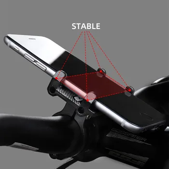 Universal Aliaj de Aluminiu Bicicleta Biciclete Suport de Telefon Rafturi Motocicleta Ghidon anti-Alunecare Moblie Telefon Mobil Clip pentru Biciclete