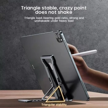 Universal Nou Multi-unghi Desktop Pliabil Suport de Telefon Mobil din Plastic Gol Tablet Suport Pliabil Portabil Suport