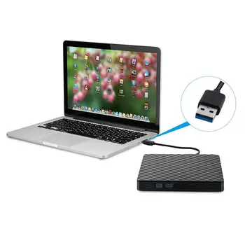 Universal USB 3.0 Extern, DVD-Writer / unitate optica Ultra-subțire portabil Scriitor Recorder CD/DVD ROM Player pentru Notebook