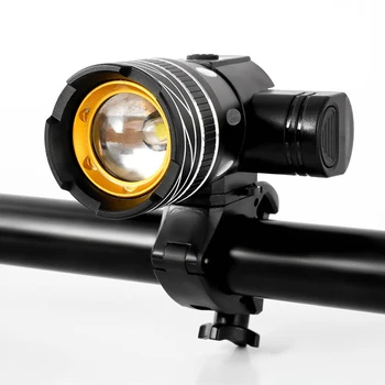 USB de Încărcare de Biciclete Lumina T6 LED Lanterna Far Impermeabil Aliaj cu Zoom de Biciclete Față de Lumină Lampă 15000LM Reîncărcabilă Faruri