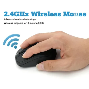 USB Mouse-ul fără Fir 2000DPI Reglabil Receptor Optic de Calculator 2.4 GHz Șoareci Ergonomice Pentru Laptop PC Mouse-ul