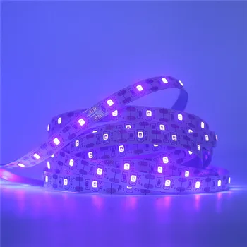 UV Led Strip lumină 5050 SMD 2835 60leds/m 395-405nm USB/Baterie de Putere Raze Ultraviolete Dioda LED Panglică Violet Flexibile Banda lampa