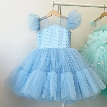 Vara Fetita Printesa Rochie De Dantelă Tul Nunta Petrecere Rochie Tutu Concurs Pentru Copii Haine Pentru Copii Costume De 8 10 Ani