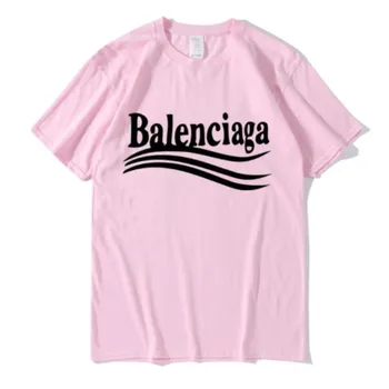 Vara Nou Brand De Bumbac Casual T-Shirt Femei Barbati Moda Imprimate Mâneci Scurte Topuri Tricouri