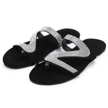 Vara Papuci de Plaja Pentru Femei Casual Cristal Solid Roman, Plus-size, tv cu Papuci Flip-Flops Doamnelor Sandale Casual Pantofi