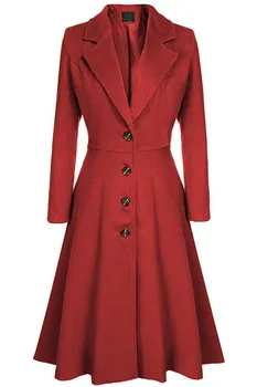 Vintage Trenci Haine Femei Toamna Iarna Canadiană Birou Elegant Lady Moda Anglia Stil Paltoane Casual Haină Lungă
