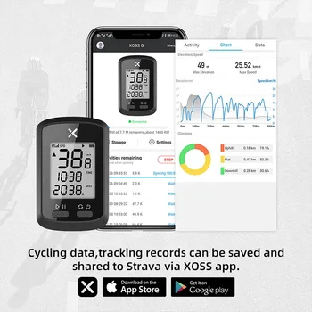 XOSS G GPS Bike Computer fără Fir Bluetooth rezistent la apa Ciclism Biciclete Vitezometru