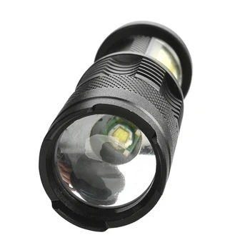 XP-G Q5 Mini Lanterna Led-uri Construit în Baterie de Zoom Lanterna Lampa 2000 Lumen Reglabil, rezistent la apa Lanterna Pentru Camping în aer liber
