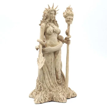 Zeu Grec De Protecție Ornamente Papusa Șarpe Vrăjitoare Creative Meditație Străin Statuie Rășină Acasă Cabinet De Vin Decor Studiu Meserii
