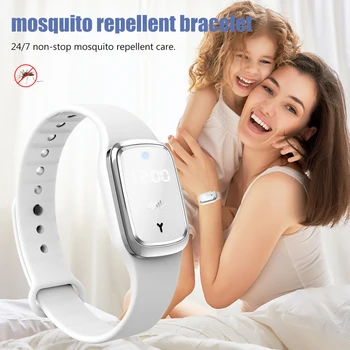 În aer liber, Bratara Anti Tantari cu Ultrasunete Mosquito Repellent Bratara Naturale, Non-toxice pentru Copii Baby Femeie Insarcinata