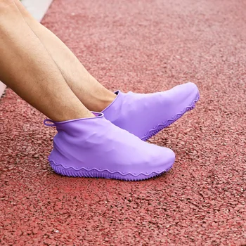Îngroșa Silicon, Cizme De Ploaie Impermeabil Pantof Acoperi Unisex Pantofi Protectori Transparent Non-Alunecare, Impermeabil Costum Haina De Ploaie