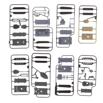 1:144 4D Rezervor Model Forțelor Armate Grele Rezervor de Jucărie DIY Kituri de Puzzle-uri