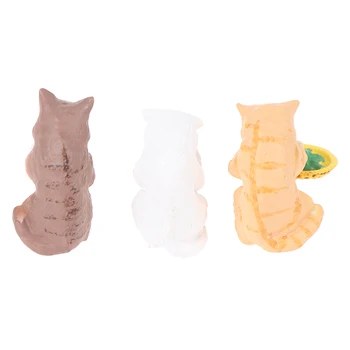 1 buc Figurine in Miniatura Fată Băiat de Jucării pentru Copii animale de Companie Jucărie Acasă Decorare Rasina de Artizanat stil de Viață Pisici Cifre Model Animal
