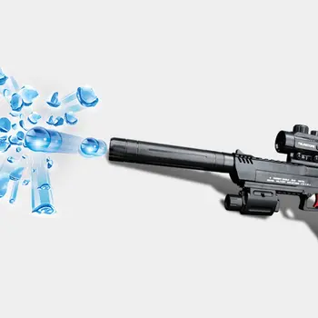 10000pcs Moale, Apa de Cristal Bullet Pistol de Jucărie Accesorii 6mm Glonț de Pistol Pistol de Jucărie Parte Tactice de Plastic Cristal de Apă Glonț Bomba