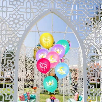 10buc Eid Mubarak Baloane Latex Ramadan Litere Star Luna Balon de Partid Decor QXNA