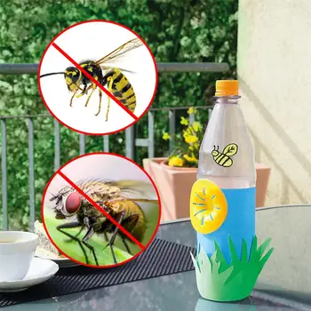 10buc Grădină Acasă Capcana de Albine Viespi Catcher Viespe Insecte Pâlnie Criminal Refolosibile Nou Sticla de Plastic de Viespe Capcane
