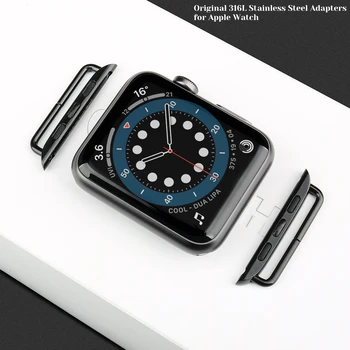 10buc Original 1:1 Adaptor Conector Pentru Apple Watch Band Serie SE 6 5 4 3 2 1 Curea 40/38mm 44/42mm 316L din Oțel Inoxidabil Incuietoare