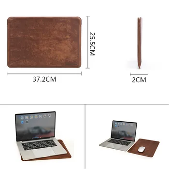 13.3 inch Laptop Maneca din Piele Genti pentru Apple Macbook Pro 15.4