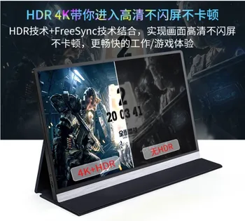 15.6 Inch IPS 4K HDMI Monitor Portabil Pentru a Comuta PS4 Calculator PC Display LCD cu Difuzor de Gaming cu Ecran de Monitor Pentru Telefonul Mobil