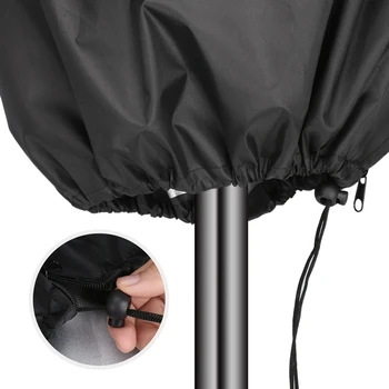 183-280CM Umbrela de Ploaie Acoperă Impermeabil de Protecție Parasolar de Viteze cu Fermoar pentru Grădină în aer liber, Terasă în Consolă Umbrelă de soare Cazul