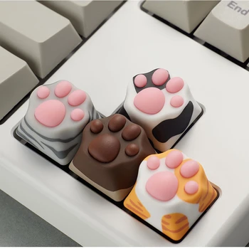 1buc Pisica Drăguț Laba Forma Personalizate Mecanice Keyboard Keycap ABS Silicon Keycap Cherry MX Arborelui Tasta Caps Anime OEM Înălțime
