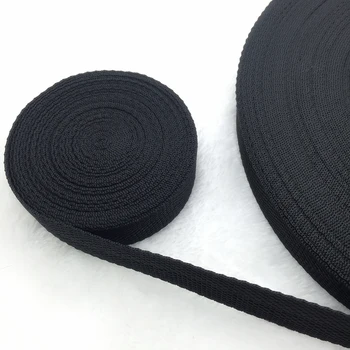 2,5 cm negru puternic echipamente pachet centura lățime de bandă de polipropilenă chingi trupa cort pentru accesorii de cusut sac PP centura